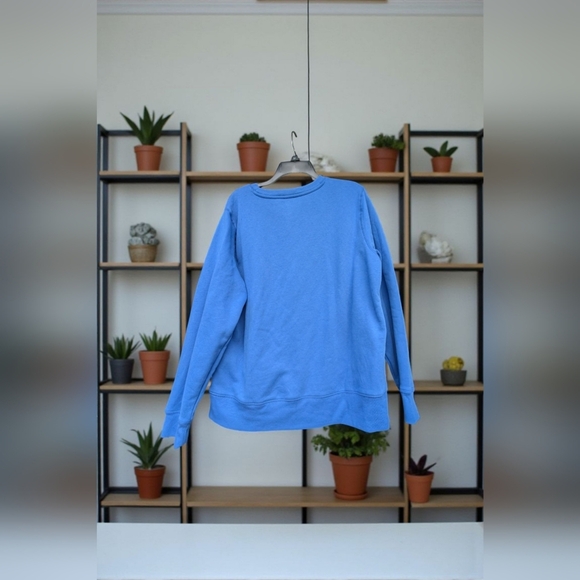 Tek Gear Ultrasoft Fleece Crewneck Sweatshirt Blue, Size: L (EUC) - Picture 3 of 7